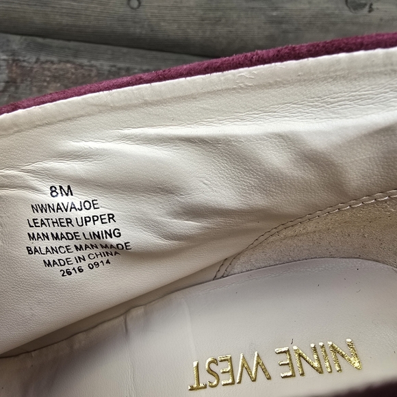 Nine West NEW Navajoe Rich Burgundy Suede, Hidden Platform, Comfort Bootie 8M - Picture 13 of 15